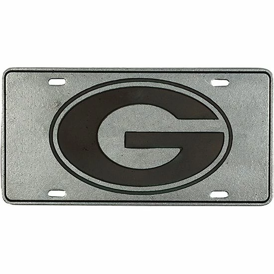 Best Pirce ๐ Unbranded Pewter Georgia Bulldogs Rectangle License Plate ๐