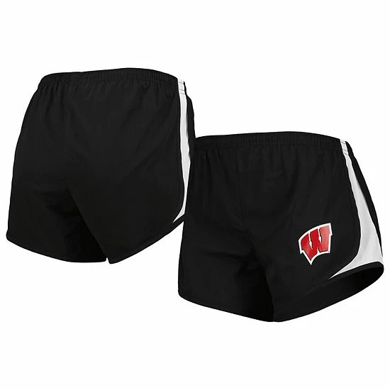 Promo ๐ Unbranded ๐ฉ Women's Black Wisconsin Badgers Sport Shorts ๐งจ