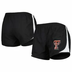 New 🤩 Unbranded 👩 Women's Black Texas Tech Red Raiders Sport Shorts 👍