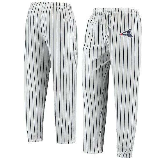 Flash Sale 😀 Unbranded Men's Concepts Sport White/Navy Chicago White Sox Logo Vigor Pinstripe Pants 🔥 - Image 2