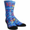 New 👏 Unbranded Men's Rock Em 🧦 Socks Kansas Jayhawks Logo Sketch Crew 🧦 Socks 🔔