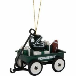 Best Pirce 🧨 Unbranded Michigan State Spartans Team Wagon Ornament 😉