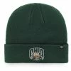 Discount 🌟 Unbranded Men's '47 Green Ohio Bobcats Raised Cuffed Knit Hat 🛒
