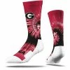 New 🌟 Unbranded Men's Strideline Georgia Bulldogs Tye Dye Crew 🧦 Socks 🛒