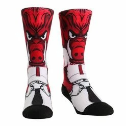 Top 10 💯 Unbranded Youth Rock Em 🧦 Socks Arkansas Razorbacks HyperOptic Mascot Crew 🧦 Socks 💯