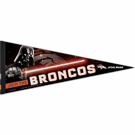 Best deal ๐ Unbranded WinCraft Denver Broncos 12'' X 30'' Star Wars Premium Pennant ๐