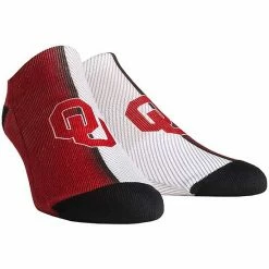 Best Pirce ⌛ Unbranded Men's Rock Em 🧦 Socks Oklahoma Sooners Campus Stripe Ankle 🧦 Socks ⭐