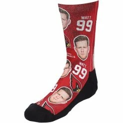 Best deal ⭐ Unbranded Youth Rock Em 🧦 Socks J.J. Watt Arizona Cardinals Football Guy Crew 🧦 Socks ✔️