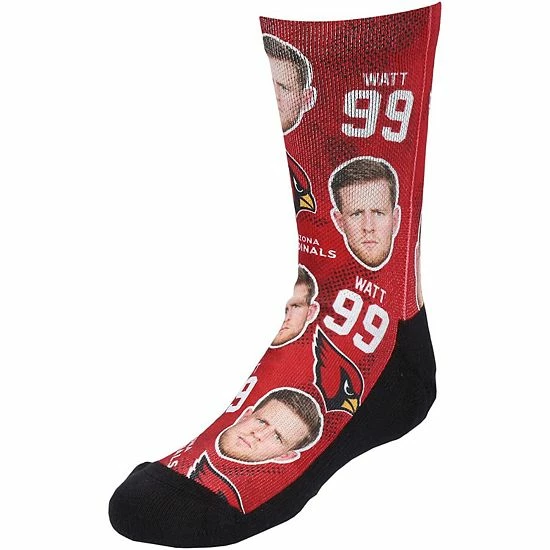 Best deal ⭐ Unbranded Youth Rock Em 🧦 Socks J.J. Watt Arizona Cardinals Football Guy Crew 🧦 Socks ✔️