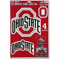 Cheap ❤️ Unbranded WinCraft Ohio State Buckeyes 11" X 17" Window Cling Decal Sheet ✨