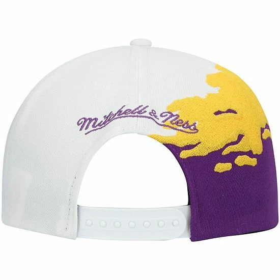 New 👏 Unbranded Men's Mitchell & Ness Purple/White LSU Tigers Paintbrush Snapback Hat 👏 - Image 4
