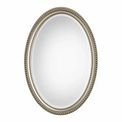 Best reviews of 🛒 Unbranded Metallic Silver Finish Oval Wall Mirror 🛒