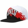 Brand new 🌟 Unbranded Men's Mitchell & Ness Black/White UNLV Rebels Paintbrush Snapback Hat 👏