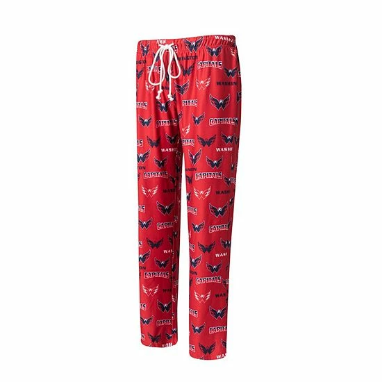 Best deal ❤️ Unbranded 👩 Women's Concepts Sport Red Washington Capitals Breakthrough Allover Logo Sleep Pants 🎉
