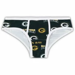 Outlet 🤩 Unbranded 👩 Women's Concepts Sport Green Green Bay Packers Breakthrough Allover Print Knit Panties 😀