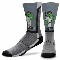 Budget 😀 Unbranded Men's For Bare Feet Chicago White Sox Mascot Snoop V-Curve Crew 🧦 Socks 🥰