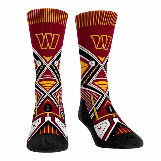 Discount ⌛ Unbranded Youth Rock Em 🧦 Socks Washington Commanders Move The Chains Crew 🧦 Socks ⭐