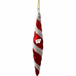 Hot Sale 🎁 Unbranded Wisconsin Badgers 5'' Team Color Swirl Ornament 🤩
