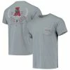 Outlet 👏 Unbranded Men's Gray Alabama Crimson Tide Logo Arch Comfort Colors T-Shirt 👏