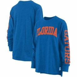 Promo 🛒 Unbranded 👩 Women's Pressbox Royal Florida Gators Two-Hit Canyon Long Sleeve T-Shirt ❤️
