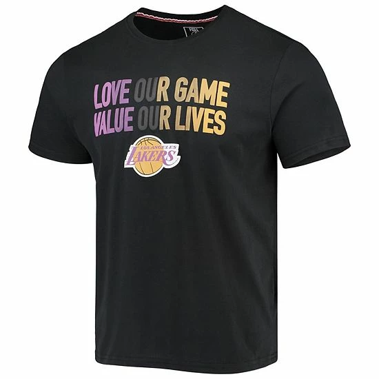 Budget โจ Unbranded Men's FISLL Black Los Angeles Lakers Social Justice Team T-Shirt ๐ฅฐ - Image 3