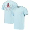 Flash Sale 🧨 Unbranded Men's Light Blue Alabama Crimson Tide Logo Arch Comfort Colors T-Shirt 😉