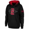 Promo 🤩 Unbranded 👩 Women's Stadium Athletic Black San Diego State Aztecs Big Logo Pullover Hoodie 🎉