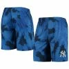 Flash Sale 👏 Unbranded Men's FOCO Navy New York Yankees Tie-Dye Training Shorts 🤩