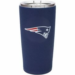 Discount 😍 Unbranded New England Patriots 20oz. Stainless Steel With 3D Silicone Tumbler ✔️