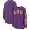 Coupon 🤩 Unbranded 👩 Women's Pressbox Purple LSU Tigers Two-Hit Canyon Long Sleeve T-Shirt 🔔