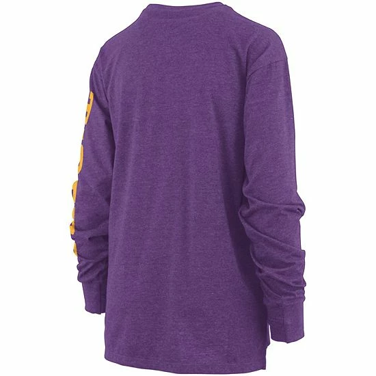 Coupon 🤩 Unbranded 👩 Women's Pressbox Purple LSU Tigers Two-Hit Canyon Long Sleeve T-Shirt 🔔 - Image 4