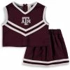 New ✨ Unbranded 👧 Girls Toddler Maroon Texas A&M Aggies Two-Piece Cheer Set 🥰