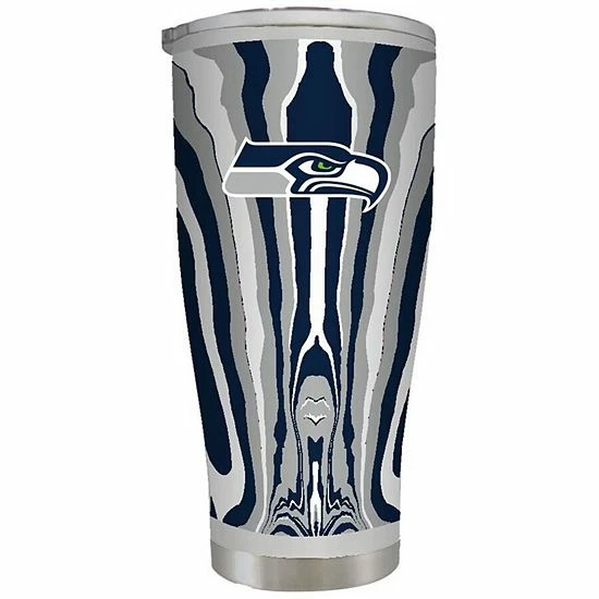 Brand new 🛒 Unbranded Seattle Seahawks 20oz. Tie-Dye Stainless Steel Tumbler ✔️ - Image 2