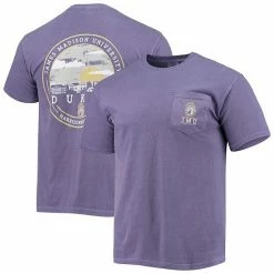 Best Pirce 😉 Unbranded Men's Purple James Madison Dukes Circle Campus Scene T-Shirt 💯
