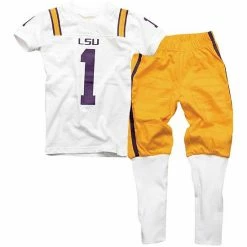Best deal 🔥 Unbranded LSU Tigers Youth Football Pajama Set - White/Gold 👍