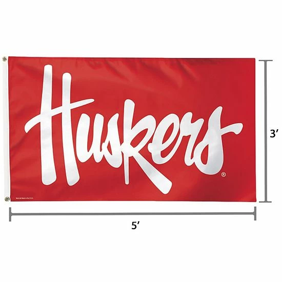 Flash Sale 🥰 Unbranded WinCraft Nebraska Cornhuskers 3' X 5' Deluxe Flag ❤️ - Image 3