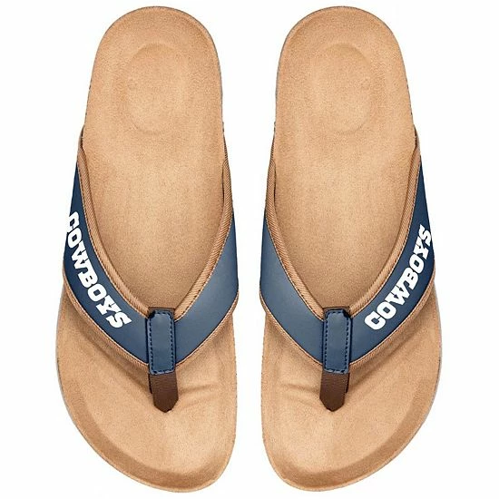 New ✨ Unbranded Men's FOCO Dallas Cowboys Cork Flip Flops 🥰 - Image 2