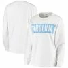 Promo ⭐ Unbranded 👩 Women's Pressbox White North Carolina Tar 👠 Heels Big Block Whiteout Long Sleeve T-Shirt ⭐