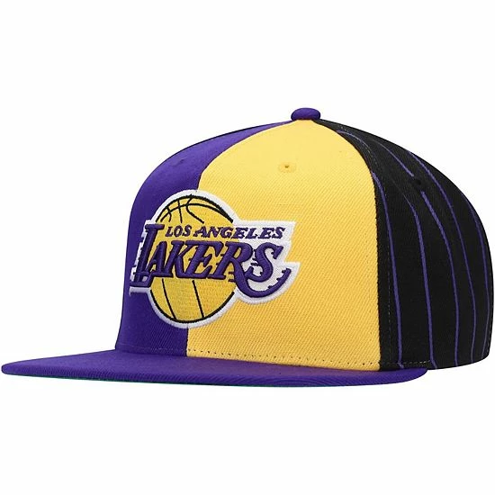 Wholesale ๐ Unbranded Men's Mitchell & Ness Purple Los Angeles Lakers NBA 75th Anniversary What The? Snapback Hat ๐งจ - Image 4