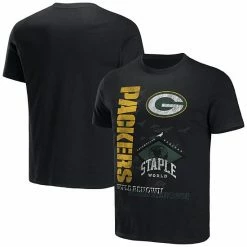 Best reviews of 💯 Unbranded Men's NFL X Staple Black Green Bay Packers World Renowned T-Shirt 🤩