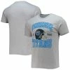 Cheapest 💯 Unbranded Men's Junk Food Heathered Gray Tennessee Titans Helmet T-Shirt 🤩