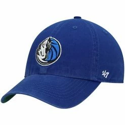New 🔥 Unbranded Men's '47 Blue Dallas Mavericks Team Franchise Fitted Hat 👍