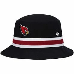Budget 💯 Unbranded Men's '47 Black Arizona Cardinals Striped Bucket Hat 🧨