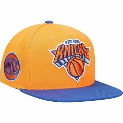 Coupon 🔔 Unbranded Men's Mitchell & Ness Orange/Royal New York Knicks XL Wordmark Snapback Hat 😉