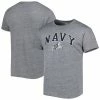 Outlet 🌟 Unbranded Men's League Collegiate Wear Heather Gray Navy Midshipmen 1965 Arch Victory Falls Tri-Blend T-Shirt 🎁