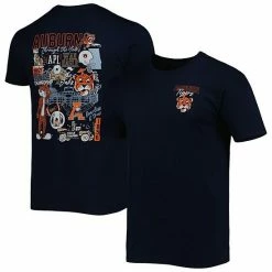 Budget 🛒 Unbranded Men's Navy Auburn Tigers Vintage Through The Years 2-Hit T-Shirt 😍