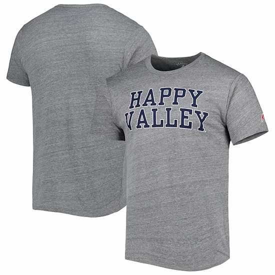 Hot Sale 🤩 Unbranded Men's League Collegiate Wear Heather Gray Penn State Nittany Lions Local Victory Falls Tri-Blend T-Shirt ✔️