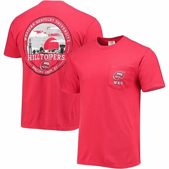 Promo ๐ฅฐ Unbranded Men's Red Western Kentucky Hilltoppers Circle Campus Scene T-Shirt ๐