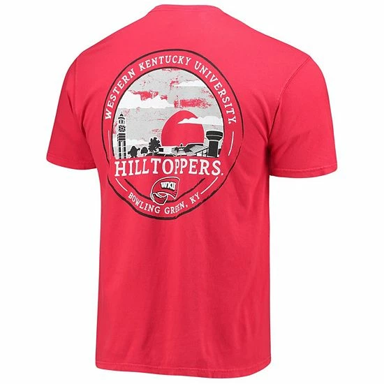 Promo ๐ฅฐ Unbranded Men's Red Western Kentucky Hilltoppers Circle Campus Scene T-Shirt ๐ - Image 4