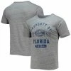 New 👏 Unbranded Men's League Collegiate Wear Heathered Gray Florida Gators Hail Mary Football Victory Falls Tri-Blend T-Shirt ✨